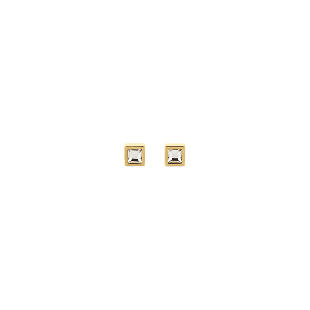 Men Ck Essential Links Gold Earring
