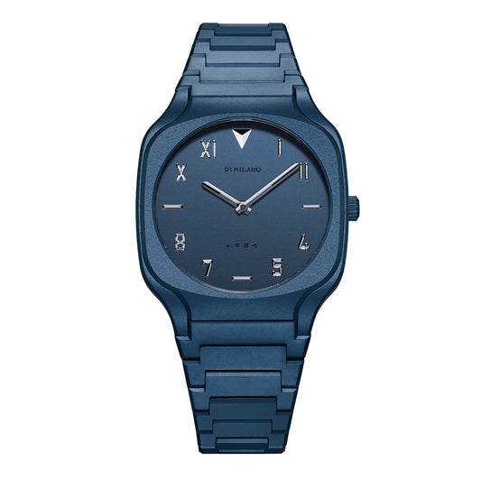 Square Unisex 37mm Blue Watch