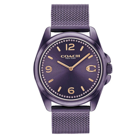 Grson Women Violet Quartz/Analog Watch