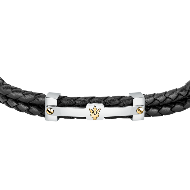 Men Recycled Leather Bracelet