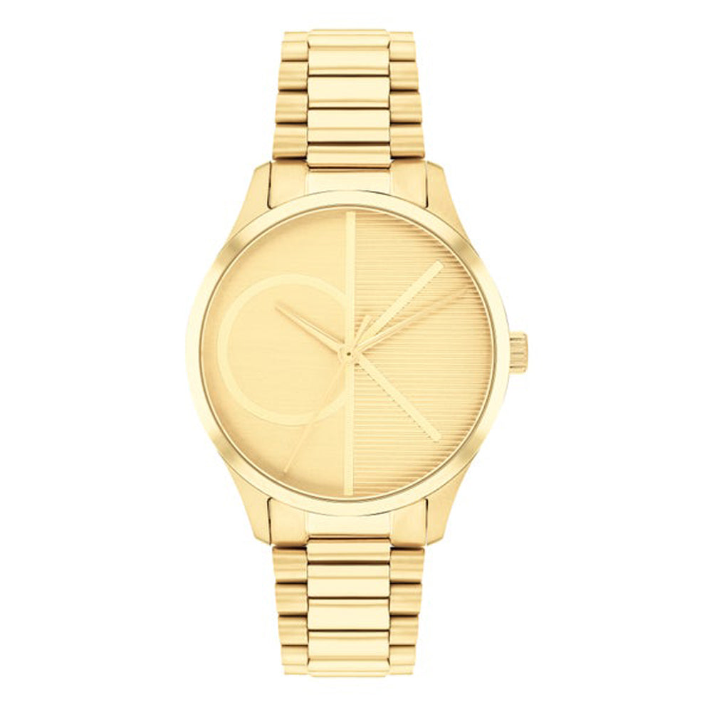 Iconc Unisex Gold Quartz/Analog Watch