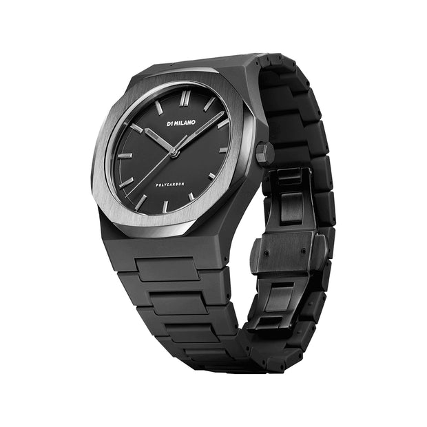 Men Polycarbon Black Watch