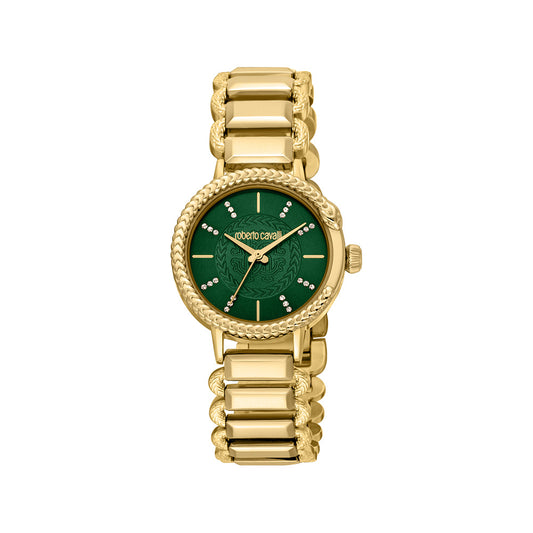 Vista Women Green Stainless Steel Watch