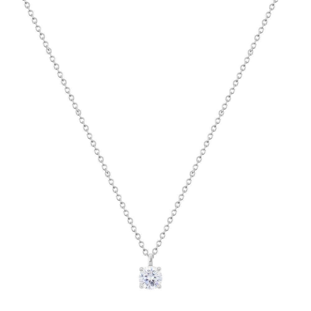 Women Solitaire Crystal Necklace