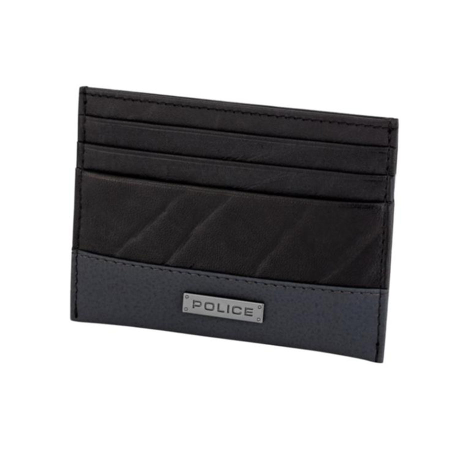 Men Police Black Card Holder