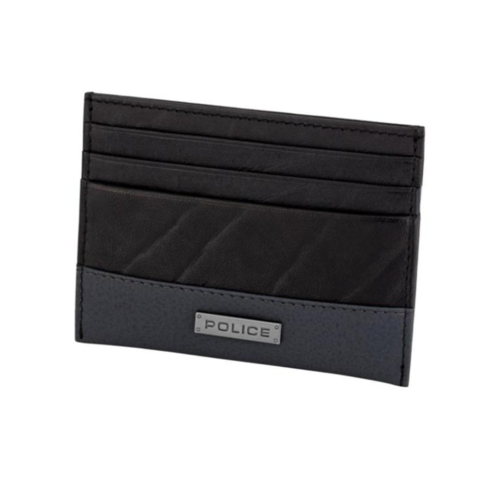 Men Police Black Card Holder