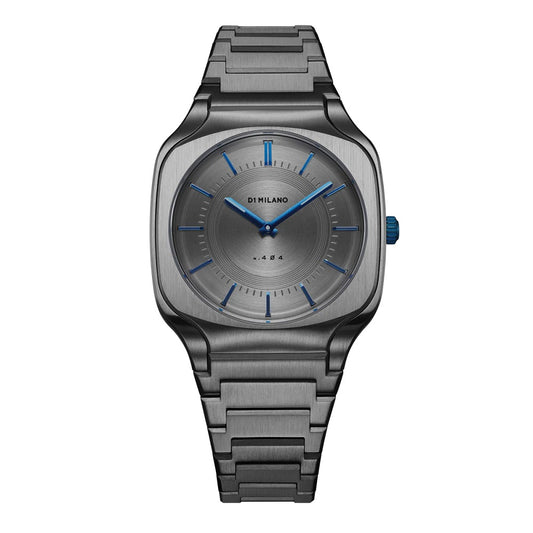 Square Unisex Grey Quartz Analog Watch - 0716053753953