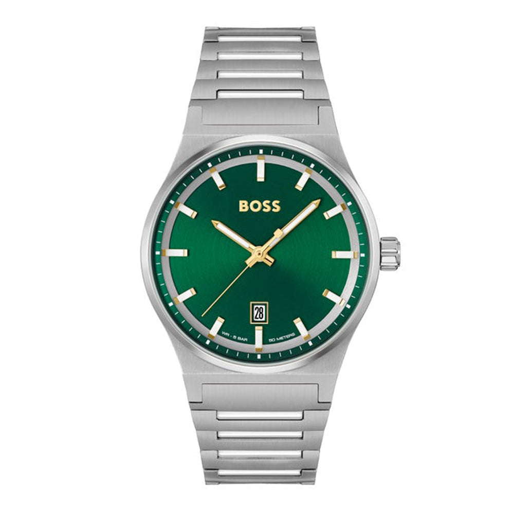 Cando Men Green Quartz/Analog Watch