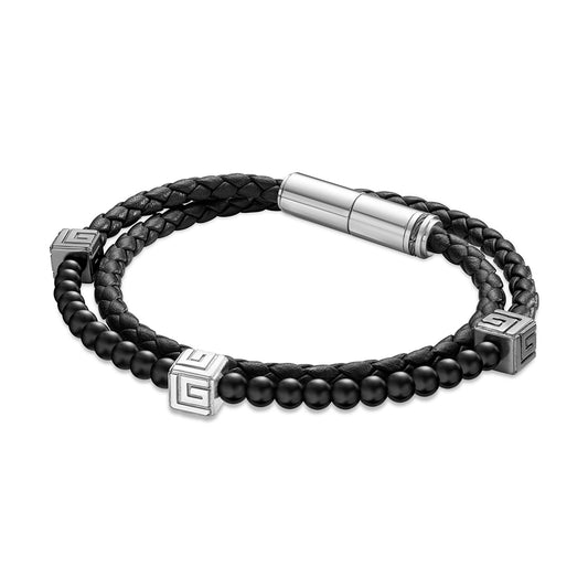 Victor Stainless Steel And Ip Gun Bracelet