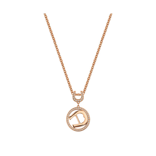 Aigner Women Stainless Steel Rosegold Necklace