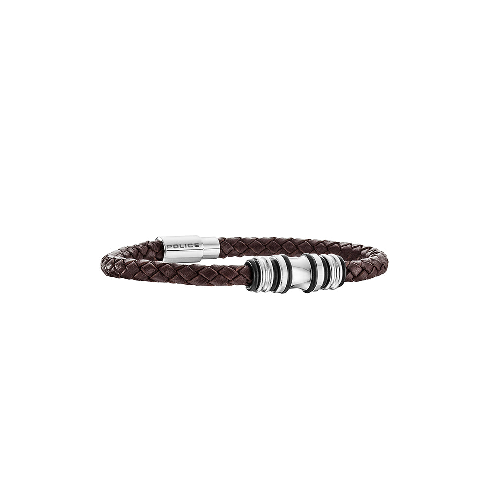 Leather Brown Bracelet - Men - 9990000439454