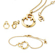 Women Nicoletta Golden Jewelry Set