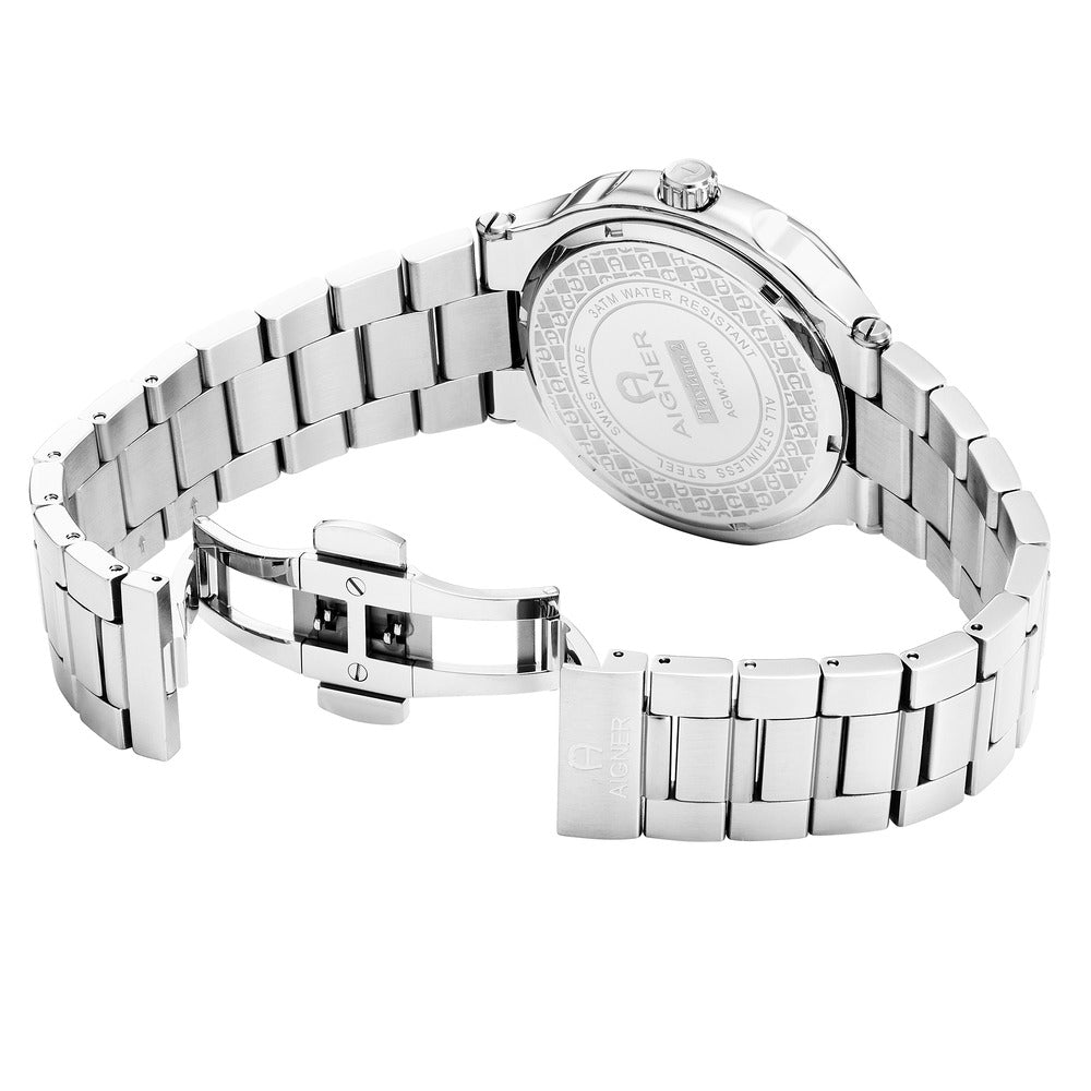 Men Taviano 2 Silver 43mm Watch