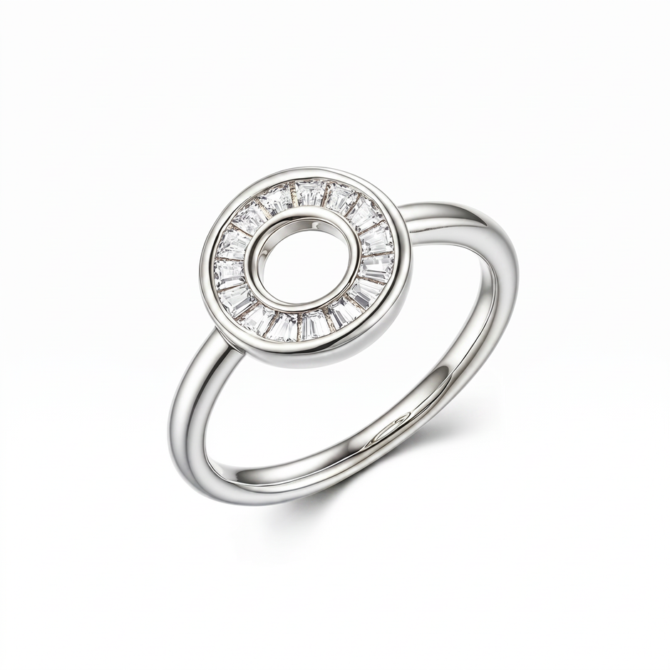 Women White Ring