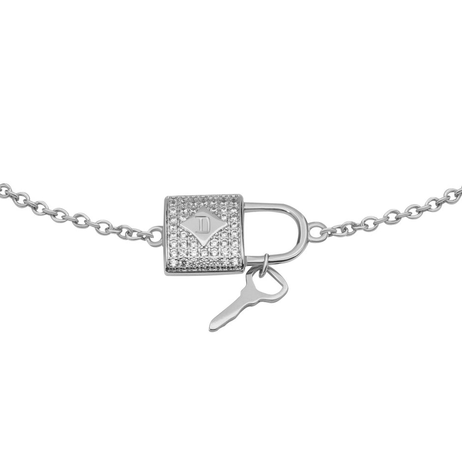 Women Slim Round White Bracelet