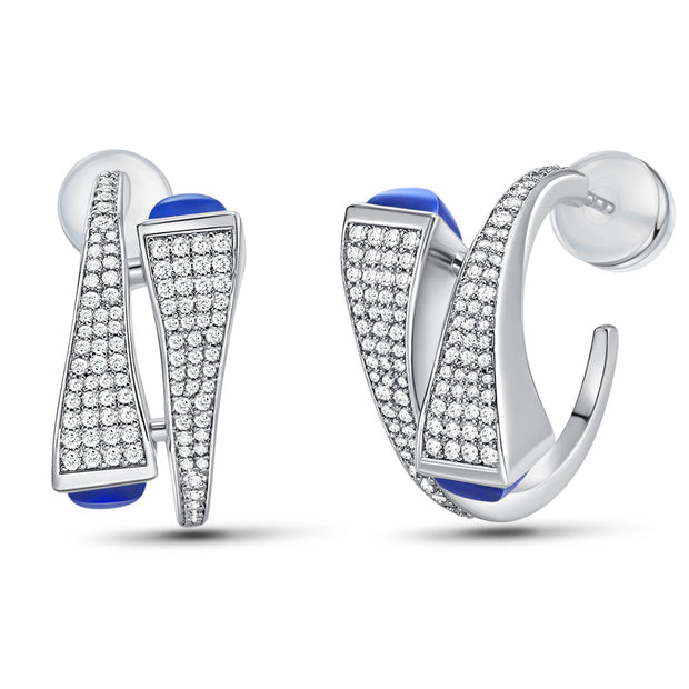 قرط مارلي فضي نسائي