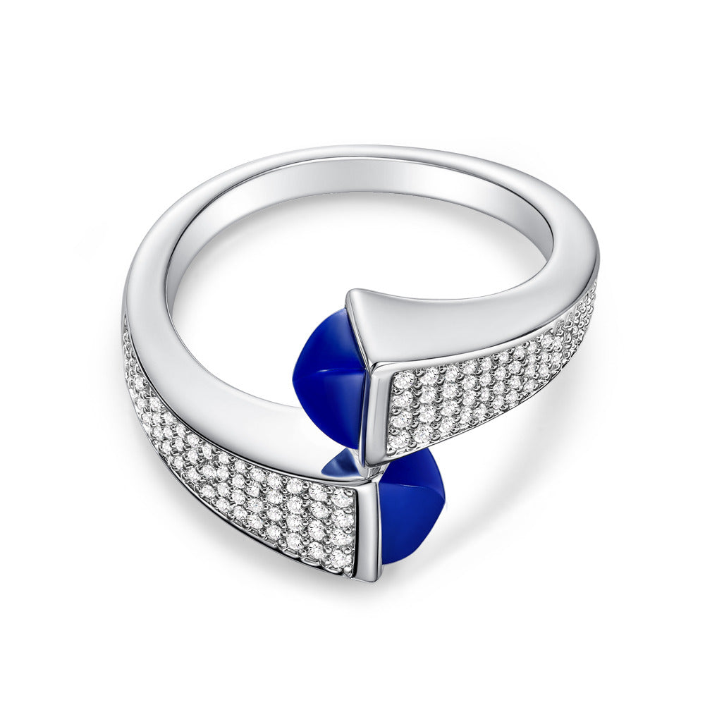 خاتم مارلي الفضي النسائي