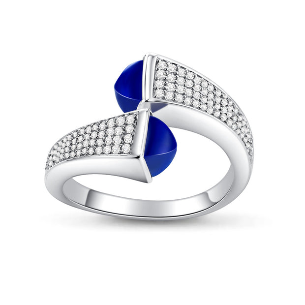 خاتم مارلي الفضي النسائي