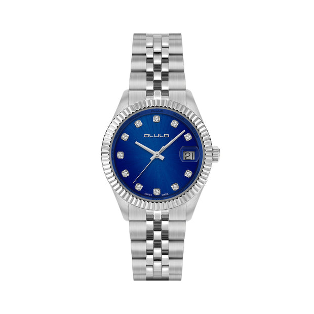 Women Blue Stainless Steel Watch