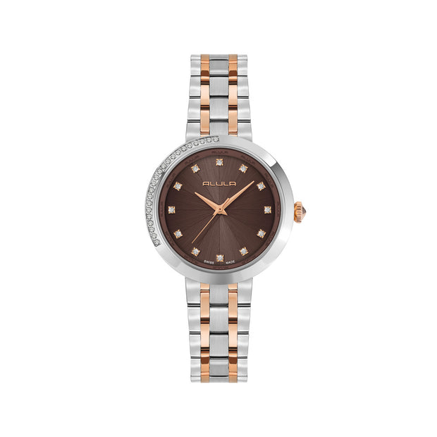 Women Brown Stainless Steel Watch