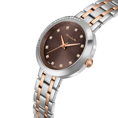 Women Brown Stainless Steel Watch