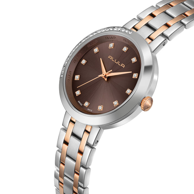 Women Brown Stainless Steel Watch