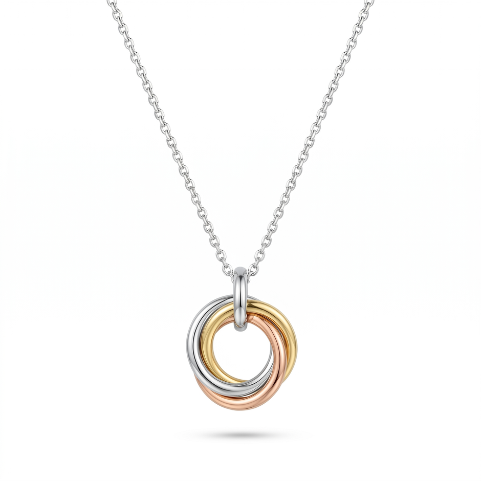 Women Bella Tri Tone Necklace