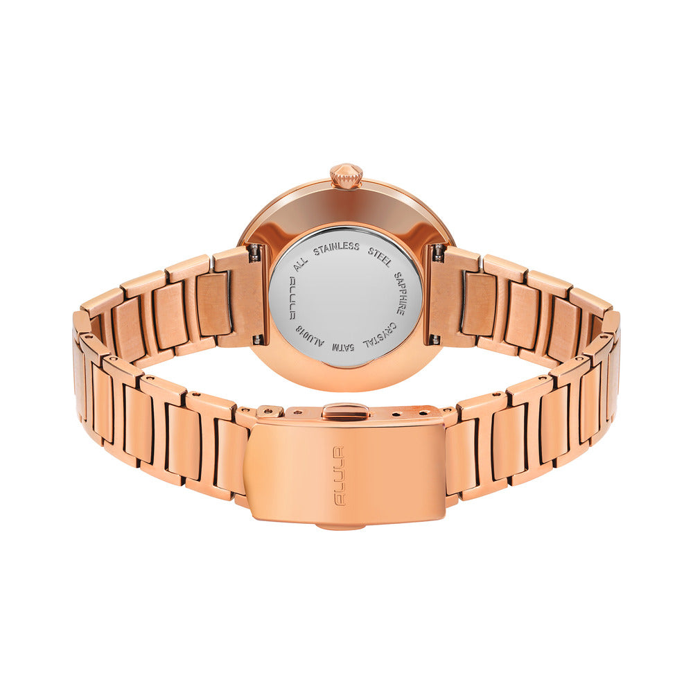 Women Rosegold Stainless Steel 33.5mm Watch