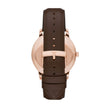 Men Minimalist Brown Watch