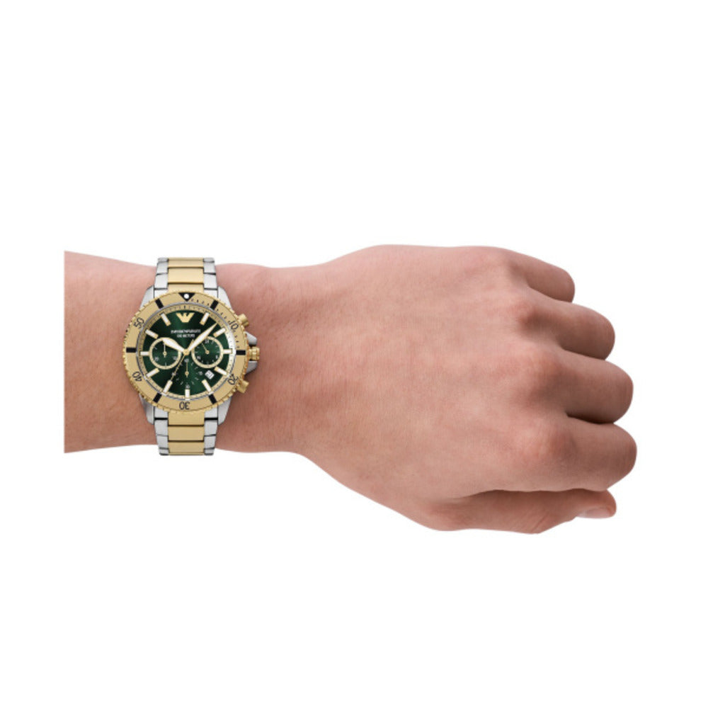 Men Diver Green 43mm Watch