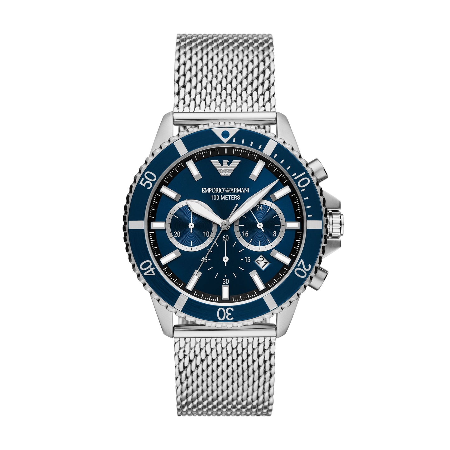 Men Diver Blue 43mm Watch