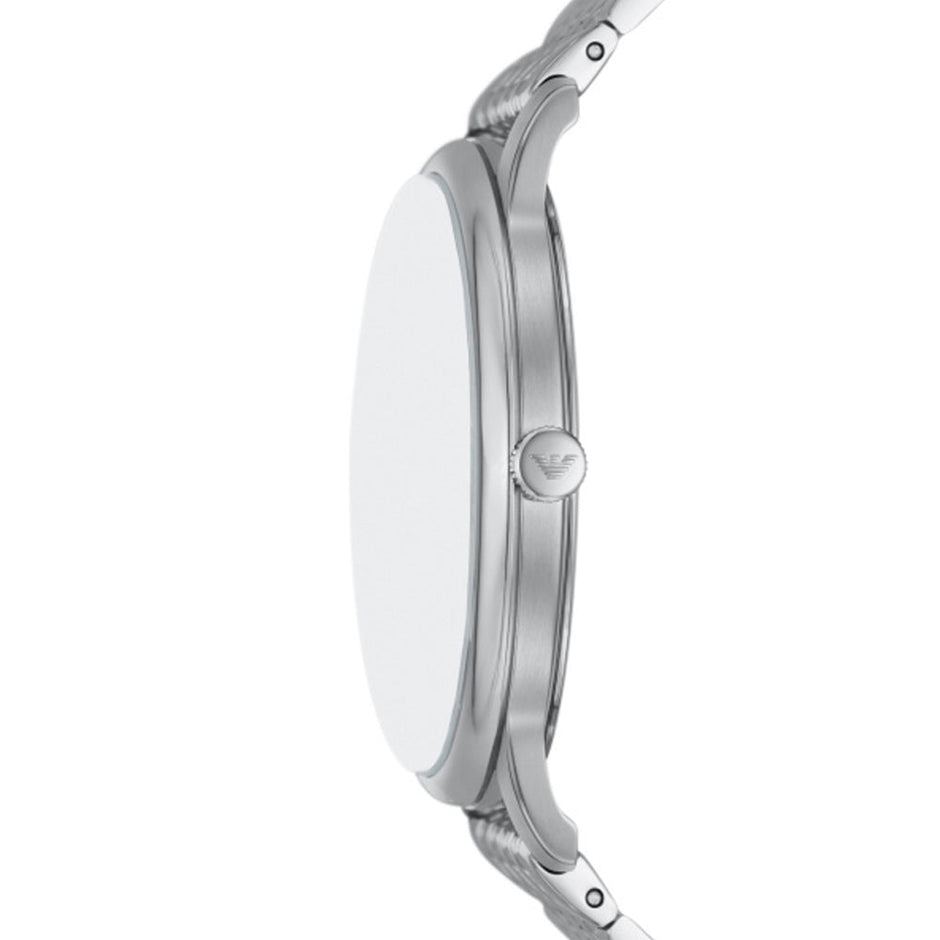 ساعة مينيماليست فضية رجالي مقاس 