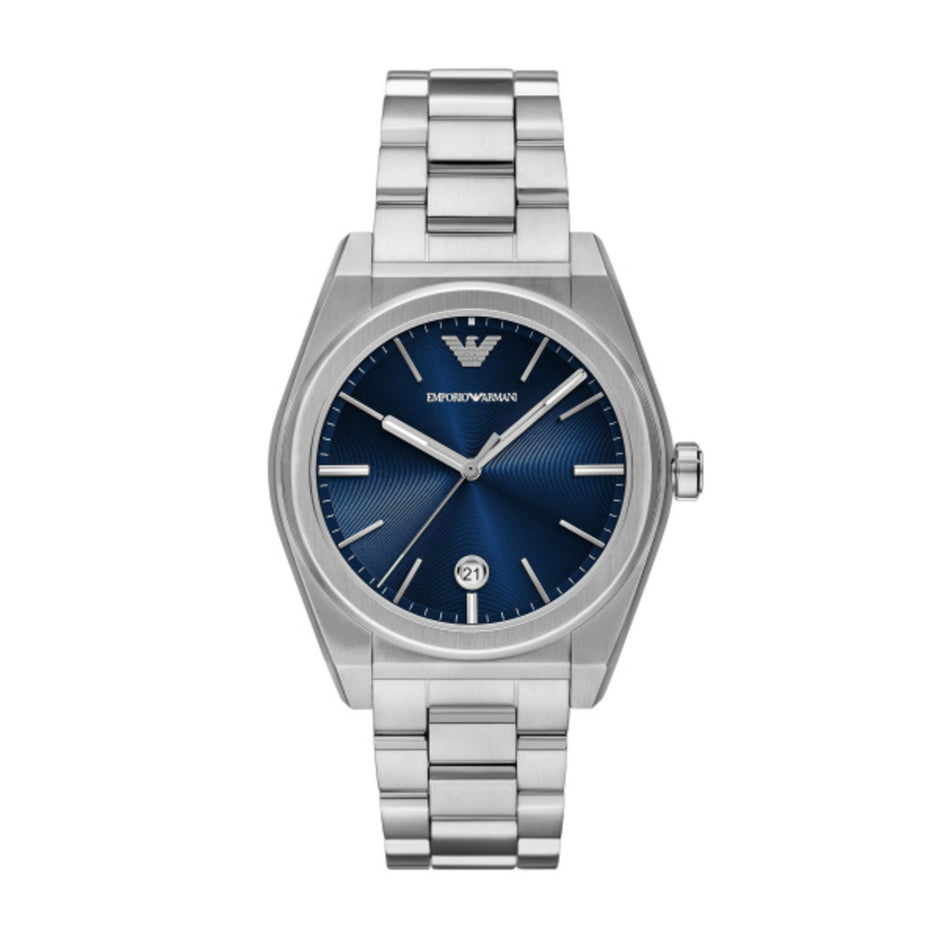 emporio armani men's ar2434 dress silver watch Emporio Armani Classic Silver S/Steel Black Dial Chronograph Men's Watch AR2434 723763133821| eBay