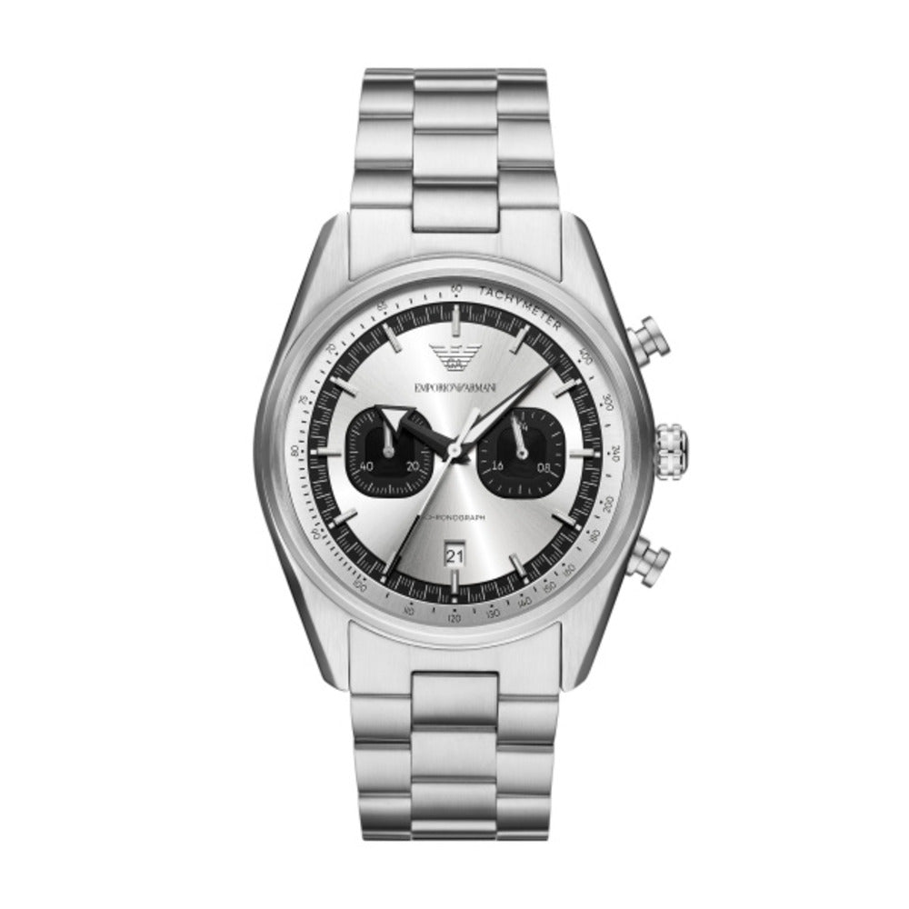 Men Racer Silver 42mm Watch