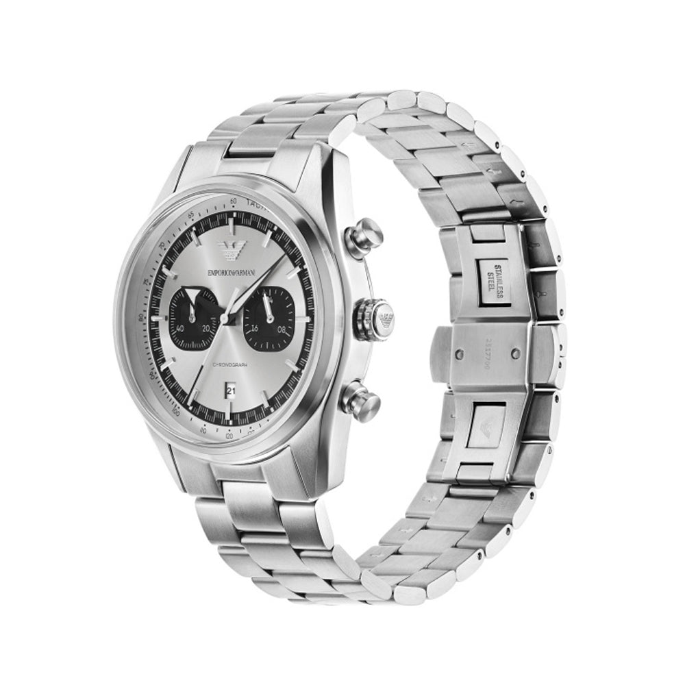 Men Racer Silver 42mm Watch