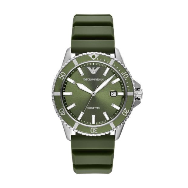 Men World Explorer Green Watch