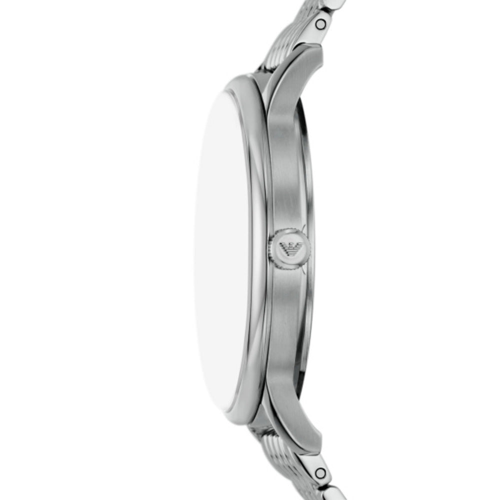 ساعة مينيماليست فضية رجالية مقاس 