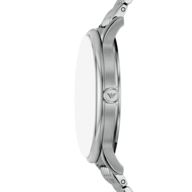 ساعة مينيماليست فضية رجالية مقاس 