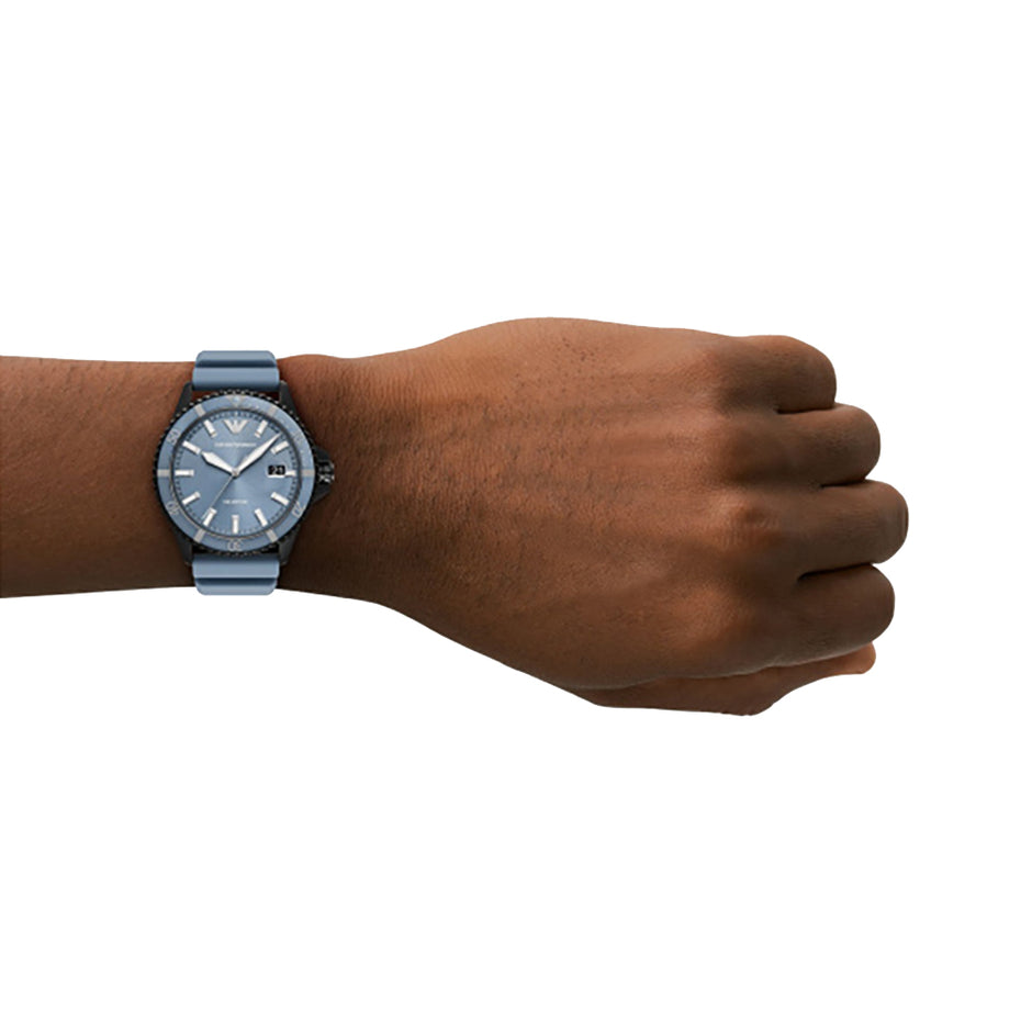 Men World Explorer Blue Watch