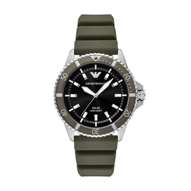 Men World Explorer Green Watch