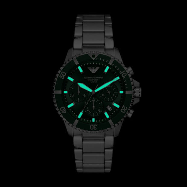 Men World Explorer Green watch