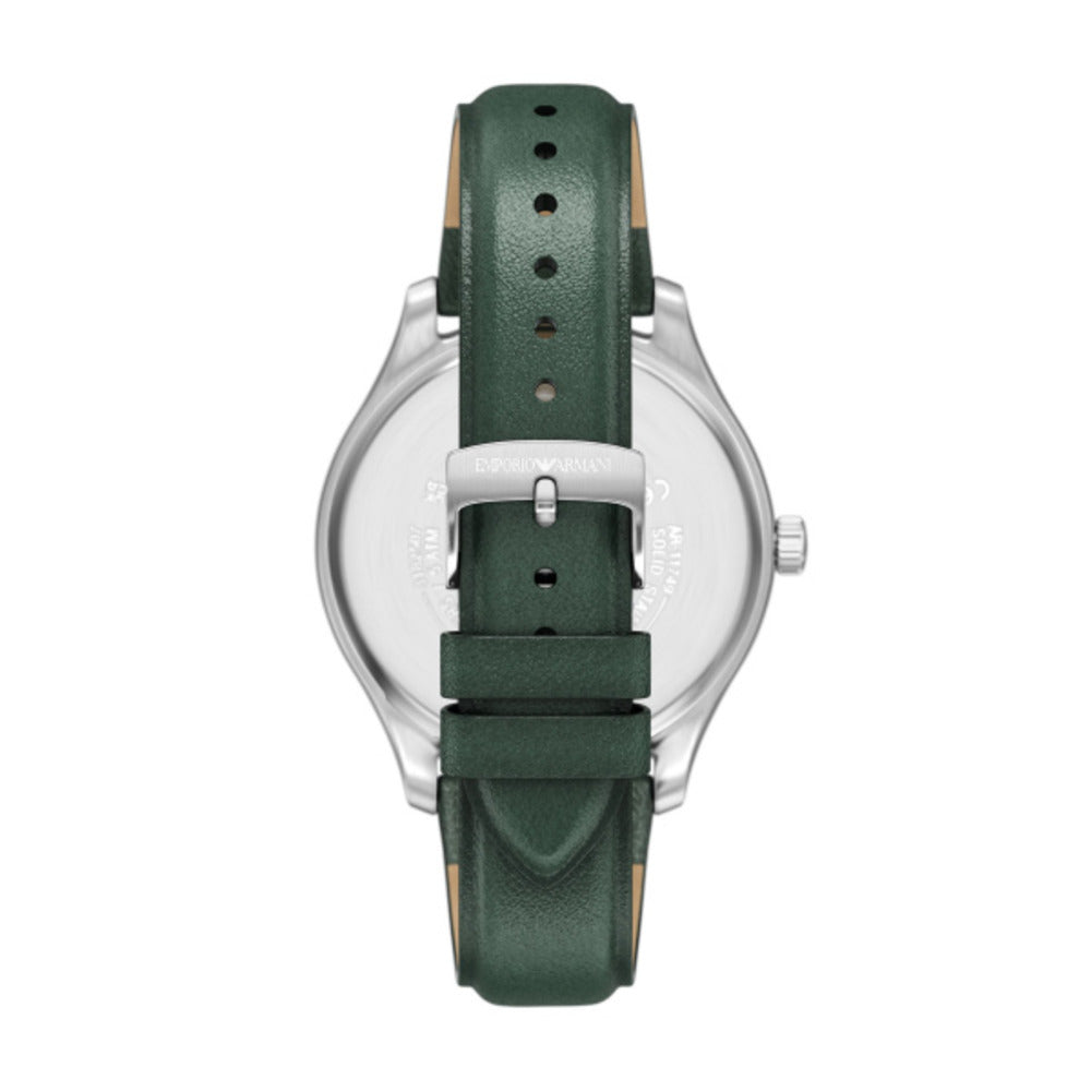 Men Green Leather Watch