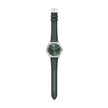 Men Green Leather Watch