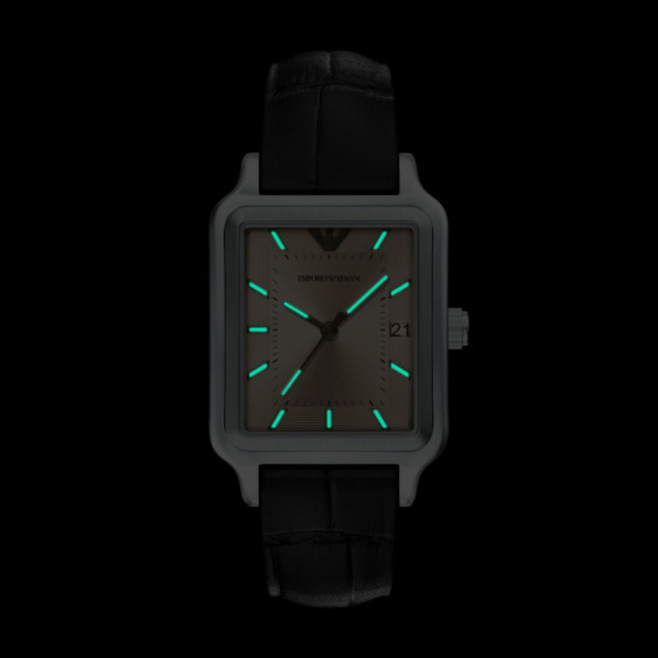 Men Brown Leather Watch