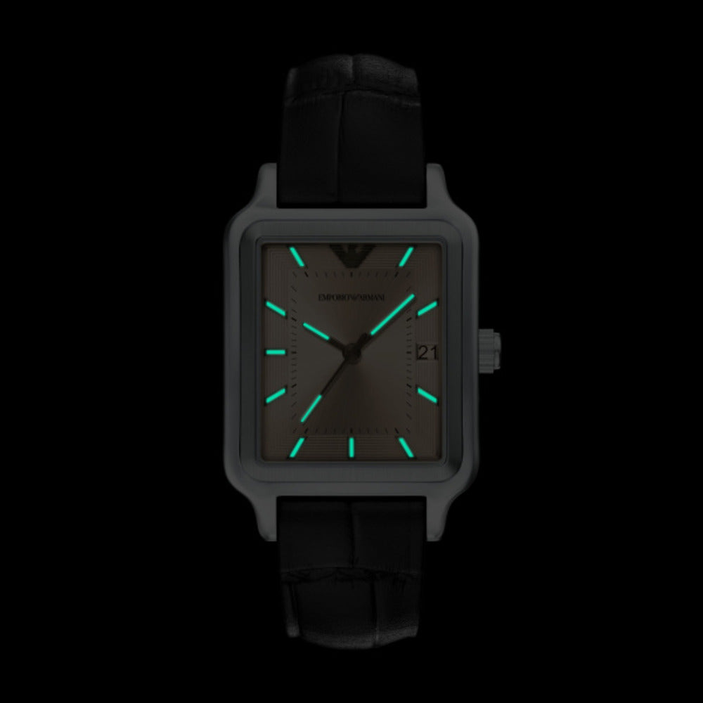 Men Brown Leather Watch