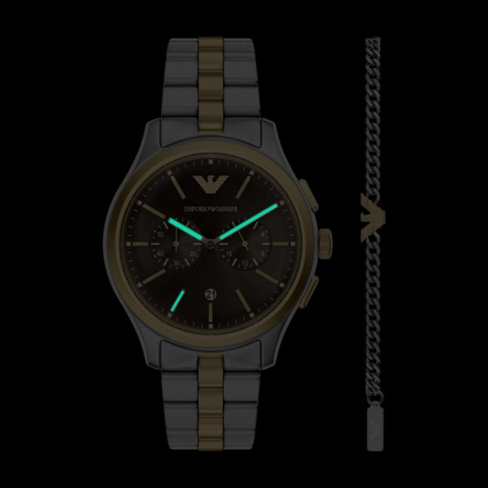 Men Two Tone Watch