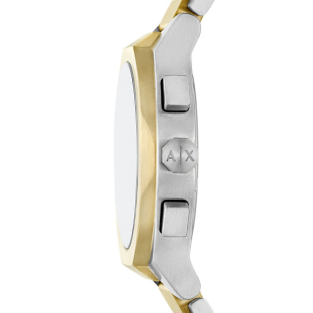 ساعة ثنائية اللون رجالية مقاس