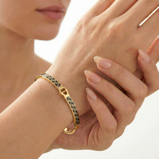 Women Herma Two Tone Bangle