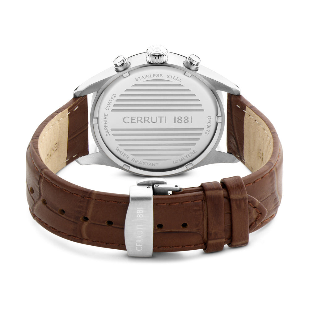 Men Brown Leather Watch