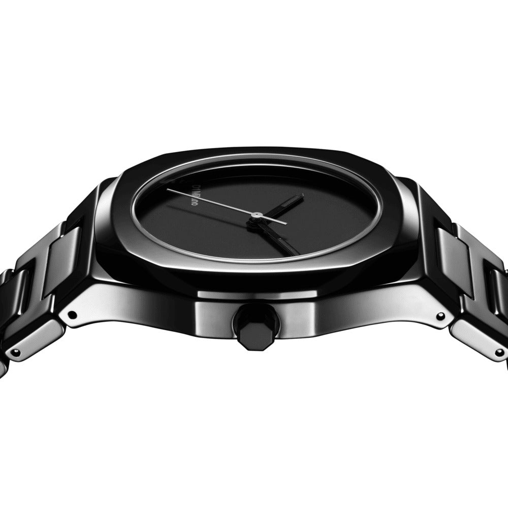 Unisex Ceramic Black 37mm Watch